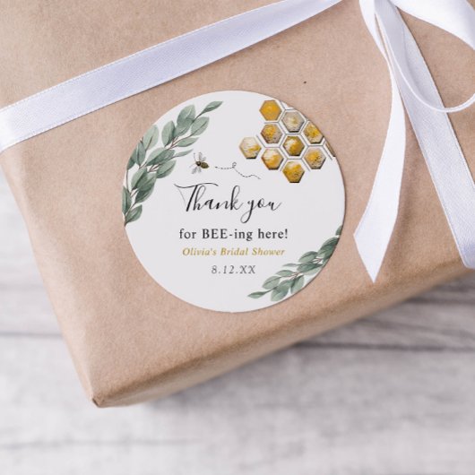 Bee-ing hereユーカリありがとう ラウンドシール
