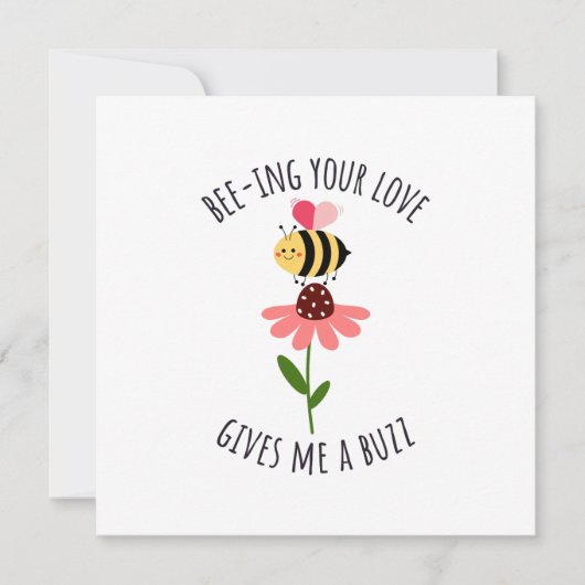 Bee-ing Your Love Gives Me a Buzz Flat Card シーズンカード (正面)