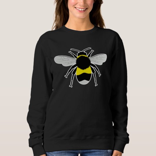 bee insect animal protection love スウェットシャツ (正面)
