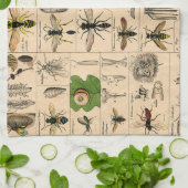 Bee Insect Bug Wasp Natural History Bees キッチンタオル (折り畳み)