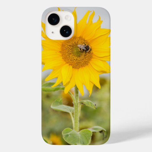 bee iPhone 14ケースのひまわり Case-Mate iPhoneケース (裏面)