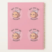 Bee Journal – Cute Pastel Bumblebee Notebook プランナー手帳 (裏面)