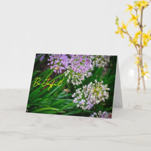 Bee Joyful: Encouragement Card カード (黄色い花)