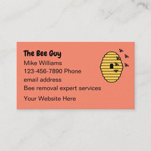 Bee Keeperおよび取り外し名刺 名刺 (正面)