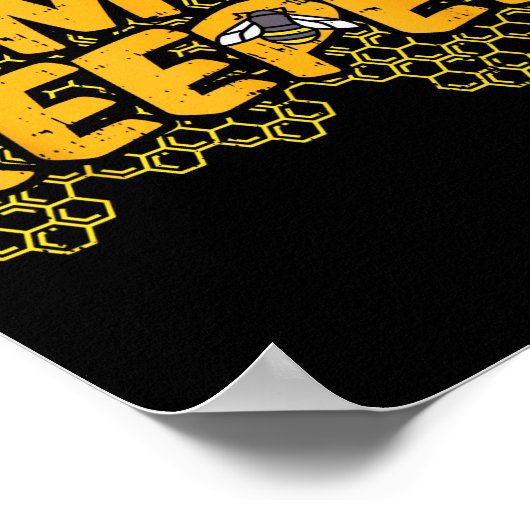 Bee-keeper Funny Beekeeng Pun Humor Honey Aarist G ポスター (角)