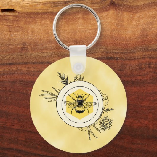 Bee Keychain キーホルダー (裏面)