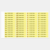 Bee Kids防水名ラベルスクール用品 ラベル (シート)