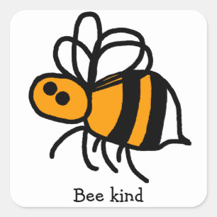 Bee Kindのまわりにシール20/シート スクエアシール