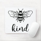 Bee Kindブラックマウスパッド マウスパッド (マウス)