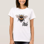 Bee Kind かわいいマルハナバチ イラスト - インスピレーション Tシャツ (正面)