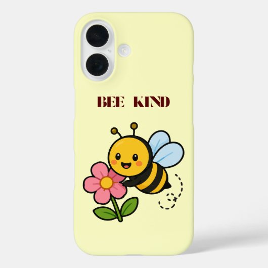 Bee Kind かわいい蜂のスマホケース Case-Mate iPhoneケース (裏面)