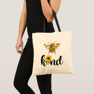 Bee Kind ひまわり 励ましの花 トートバッグ