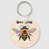 Bee Kind ひまわり 蜂 キーホルダー (正面)