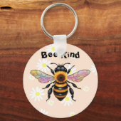 Bee Kind ひまわり 蜂 キーホルダー (正面)
