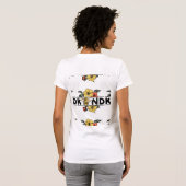 Bee Kind – エレガントファッション Tシャツ (裏面フル)