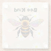 Bee Kind   ガラスコースター (裏面)