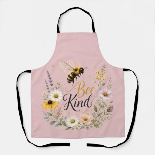 Bee Kind フラワーエプロン エプロン (正面)