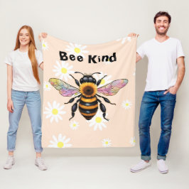 Bee Kind  フリースブランケット