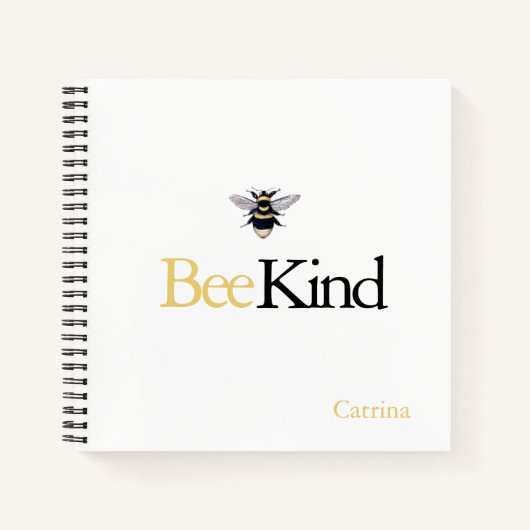 Bee Kind(昆虫)マルハナバチJournal Notebook ノートブック (正面)