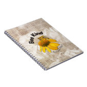 Bee Kind – 調和のとれた自然 ノートブック (右側)