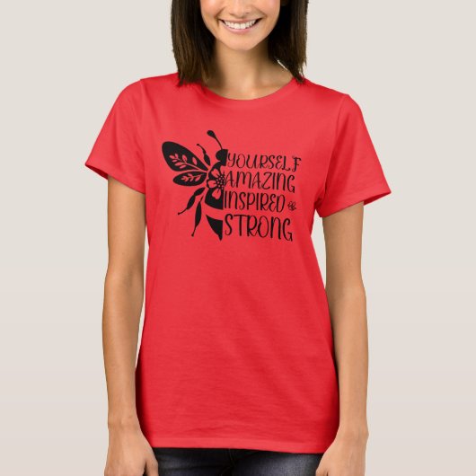 bee kind bee amazing bee our t shirt インスパイア's t sh tシャツ (正面)