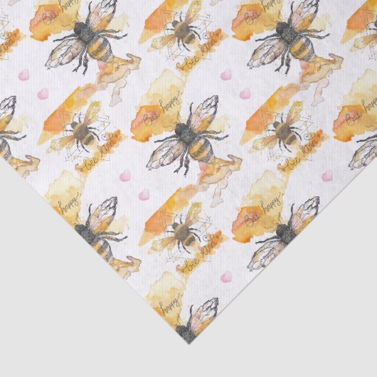 Bee Kind - Bee Happy 薄葉紙 (詳細)