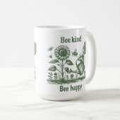 Bee Kind Bee Happy for Environmental educators コーヒーマグカップ (正面右)