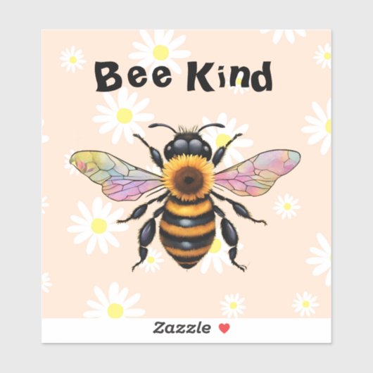Bee Kind cut vinyl sticker シール (シート)