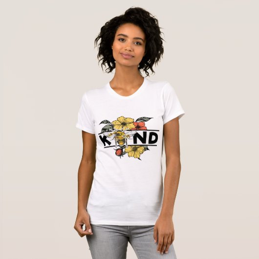 Bee Kind – Elegant Fashion Tシャツ (正面フル)