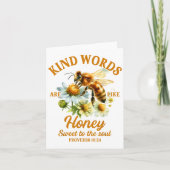 Bee Kind Kindness Motivational Kind Words Are Like カード (正面)