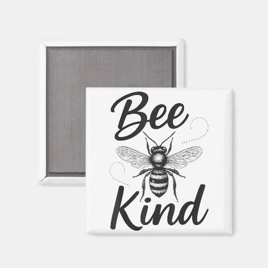 Bee Kind Sitive Quote Cute Funny Design For Kids  マグネット (正面/裏面)