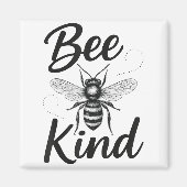 Bee Kind Sitive Quote Cute Funny Design For Kids  マグネット (正面)