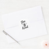 Bee Kind Sitive Quote Cute Funny Design For Kids  ラウンドシール (封筒)