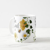 Bee Kind Vintage Botanical Illustration Classic  コーヒーマグカップ (正面左)
