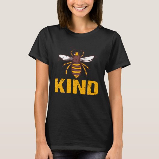 Bee Kind  Women Cute Bee Clothes Be Kind Kids Girl Tシャツ (正面)