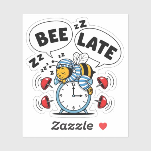 Bee Late Sticker シール (シート)