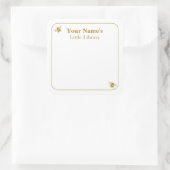 Bee Libraryラベルブック 挨拶カード スクエアシール (バッグ)