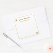 Bee Libraryラベルブック 挨拶カード スクエアシール (封筒)