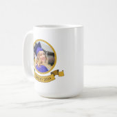 Bee-lieve in Your Journey Bee Grad コーヒーマグカップ (正面左)