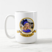 Bee-lieve in Your Journey Bee Grad コーヒーマグカップ (左)