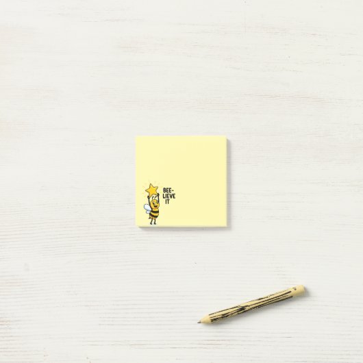 "BEE-lieve It!" Magical Kawaii Bee Post-It Notes ポストイット (デスク上)