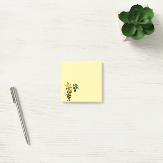 "BEE-lieve It!" Magical Kawaii Bee Post-It Notes ポストイット (オフィス)
