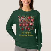 Bee-lightful Christmas Wishes - Christmas Ornament Tシャツ (正面)