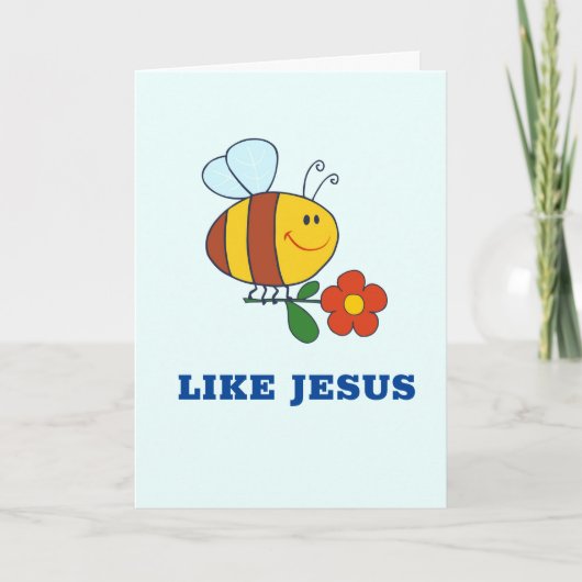 Bee Like Jesus Card カード (正面)
