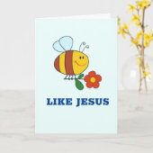 Bee Like Jesus Card カード (黄色い花)