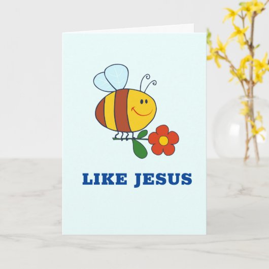 Bee Like Jesus Card カード (黄色い花)