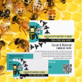 Bee Logo - Beekeeper, Honey農家 名刺