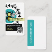 Bee Logo - Beeyard, Honey Farm Productラベル ロイヤリティカード (正面/裏面)