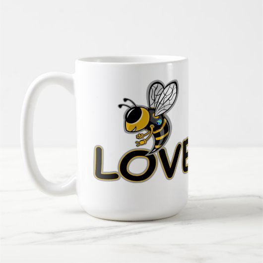 BEE LOVE  コーヒーマグカップ (左)