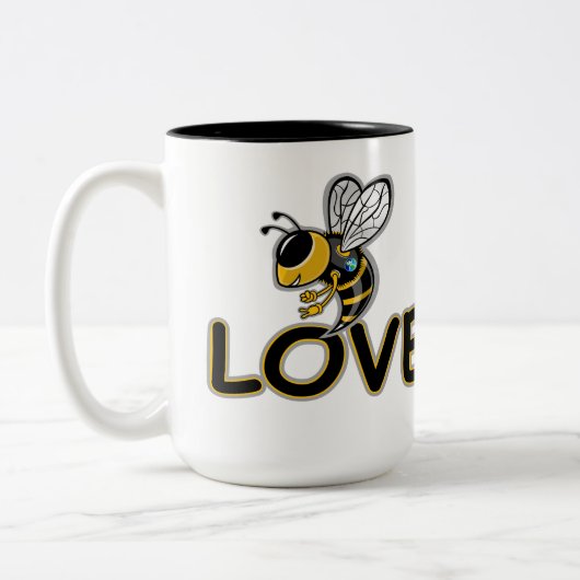 BEE LOVE  ツートーンマグカップ (左)